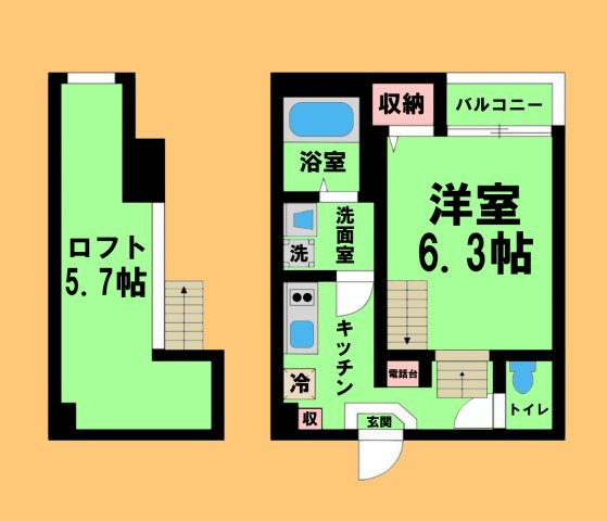 ディアコート浄心の間取り