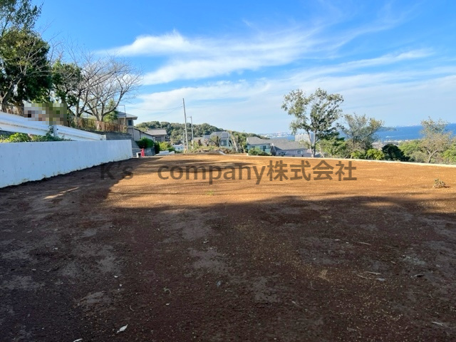 ■横須賀市桜が丘１丁目　建築条件無　売地　B区画■の外観|航行する船が見えるオーシャンビューです☆