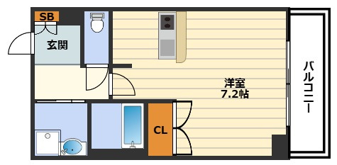プレサンス天神橋ディオレの間取り
