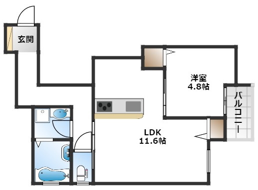 【間取り】 | COMFORT FLATS 曽根東町