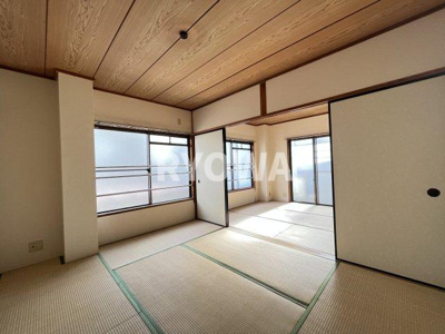 【和室】 | 山崎マンション | 掲載の写真は退去前の写真となります。