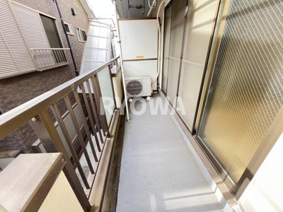 【バルコニー】 | 山崎マンション | 掲載の写真は退去前の写真となります。