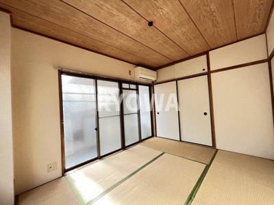 【和室】 | 山崎マンション | 掲載の写真は退去前の写真となります。