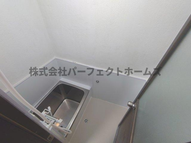 池田西町テラスハウス賃貸の浴室|日々の疲れを癒すお風呂付です