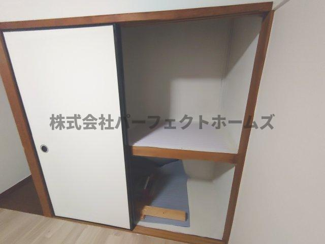 池田西町テラスハウス賃貸の収納|十分な収納スペースがあります