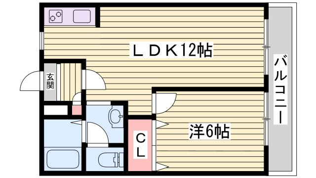 YKハイツ高丸の間取り