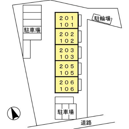 セジュールさくらの区画図