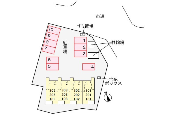 シャルム・ド・モンテの区画図