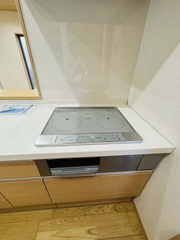 広島市安佐南区相田5丁目　新築一戸建てのキッチン|お手入れ楽々IHクッキングヒーター