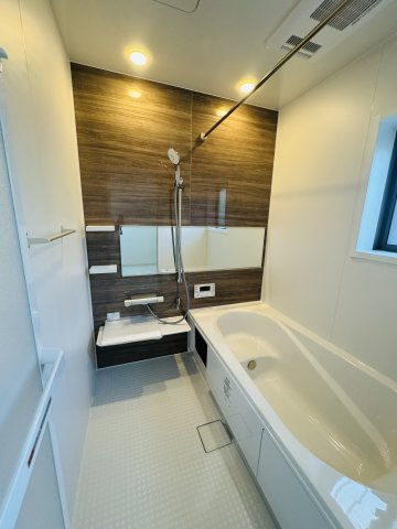 広島市安佐南区相田5丁目　新築一戸建ての浴室|一日の疲れも癒える広々浴室