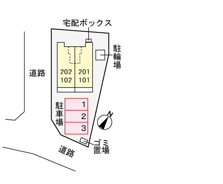 クレアガーデン大高台の区画図