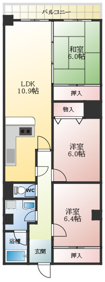 【間取り】 | サンロード汐の宮