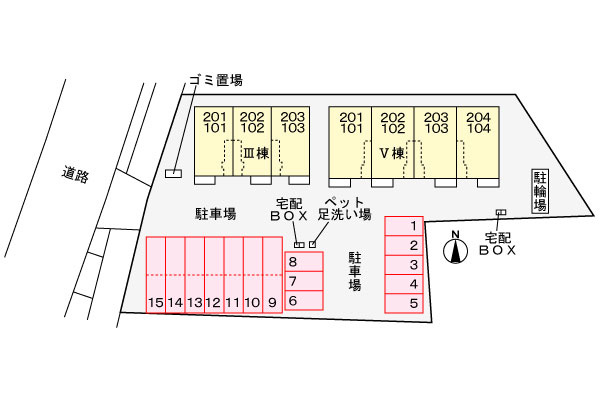 ボヌールⅢの駐車場|駐車場