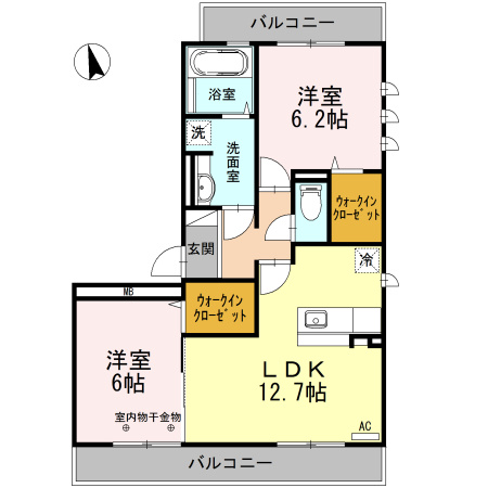 Novel Court IMAISE Ａの間取り