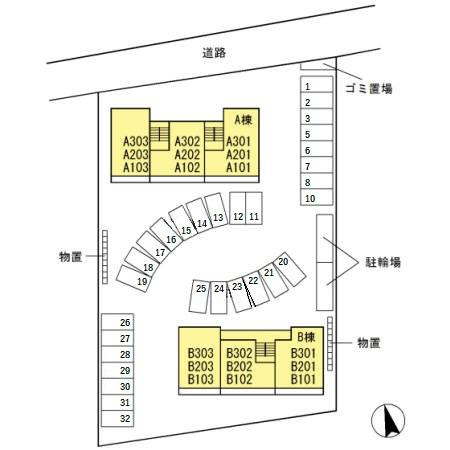 Novel Court IMAISE Ａの駐車場