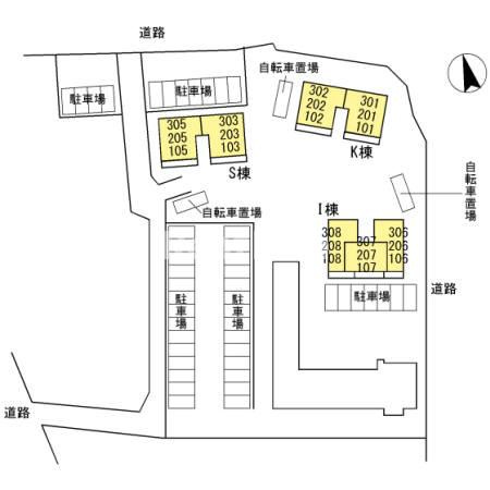 リバーパーク Ｓの駐車場