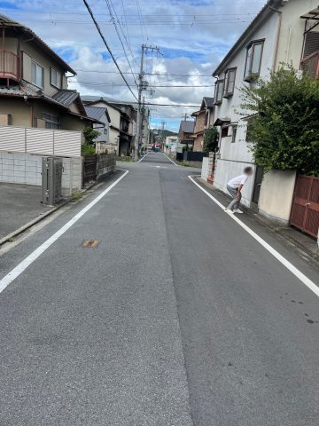 一乗寺染殿町　1号地の前面道路含む現地写真