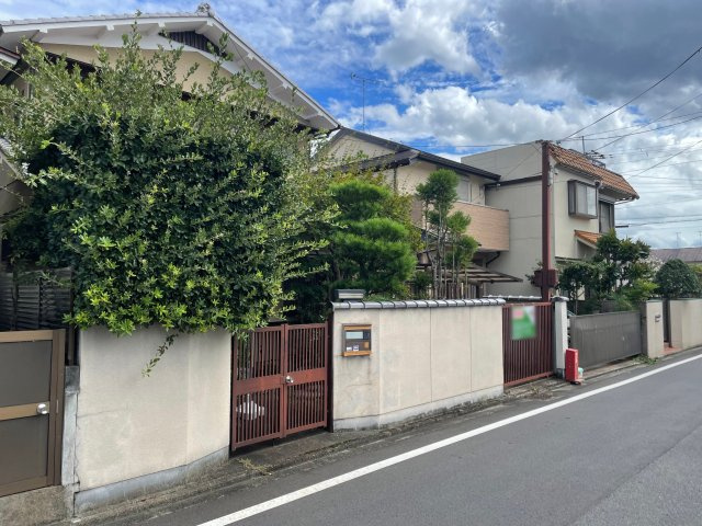 一乗寺染殿町　1号地の外観|現在上物がございます。