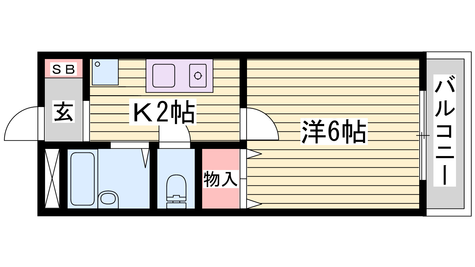 アンピエスぜんの間取り