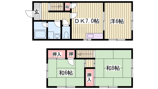 YOKハイムの間取り