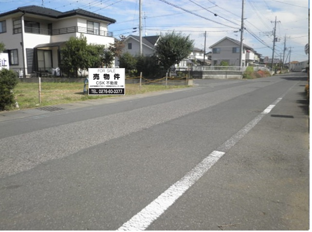 【前面道路含む現地写真】 | 売地：邑楽町中野　173坪 | 前面道路含む現地写真です