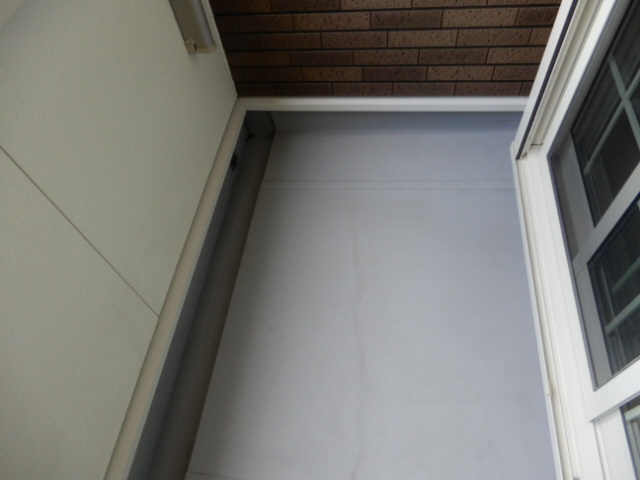 明石市大久保町西島のアパートのバルコニー