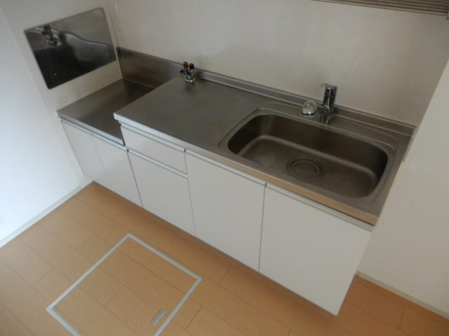 明石市大久保町西島のアパートのキッチン