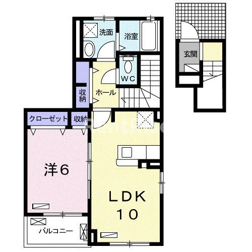 グランペ西ノ山の間取り|間取図