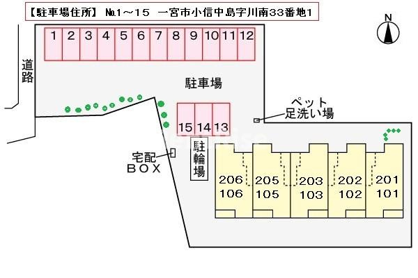 カーサ・グレイスフルの区画図