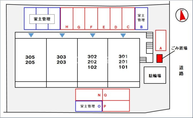 ファシナシオン毛見の駐車場|駐車場