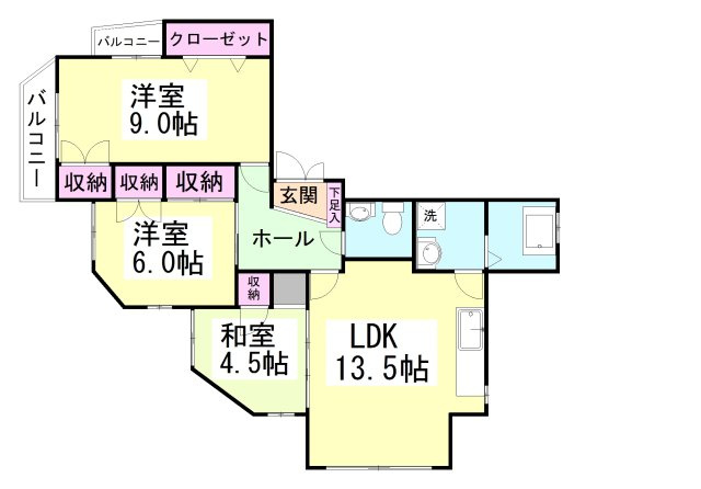 ハウスレガロの間取り