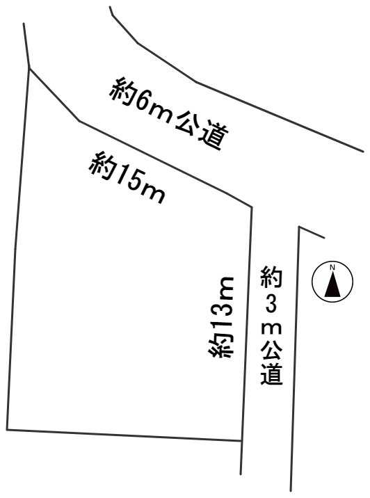 ６１８３５　本巣郡北方町北方土地の区画図