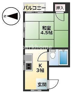 グリーンハイツの間取り