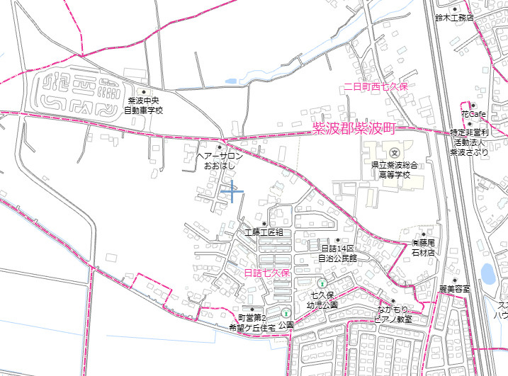 紫波郡紫波町日詰字七久保1-76の地図