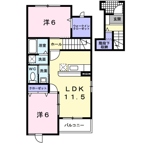 ヴィラ・フィオーレの間取り|間取図