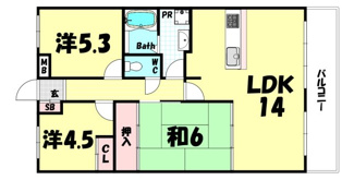 【間取り】 | 朝日プラザモンターニュ北神戸一番館
