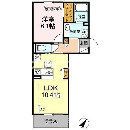 【間取り】 | D-room百年橋通り