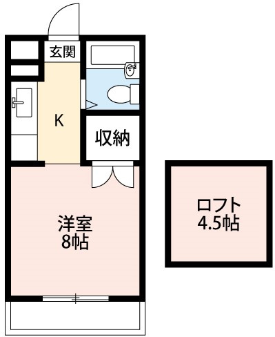 【間取り】 | メゾン西大平Ⅱ