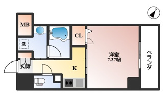 【間取り】 | エルベコート豊中玉井町