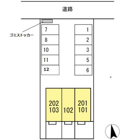 安庵の区画図