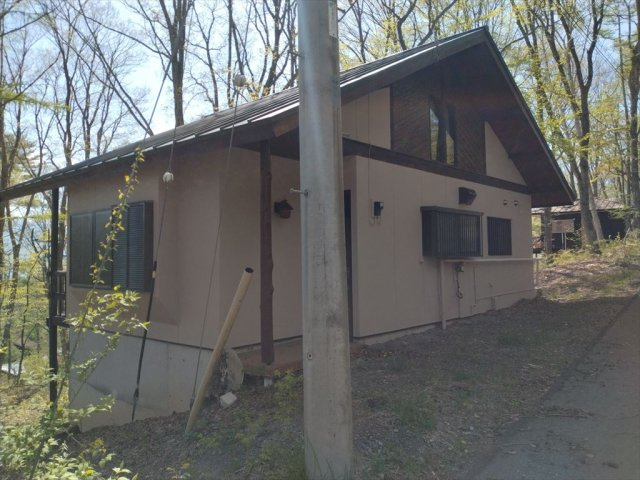 標高1100m以上の自然豊かな八ヶ岳山麓大泉別荘２DK（リフォーム）の外観パース