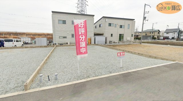 高砂市荒井町小松原4丁目（全8区画）6号地 土地の外観|土地面積122.78平米の売地です。建築条件はございませんので、お好きなハウスメーカー様でご自宅が建てれます。