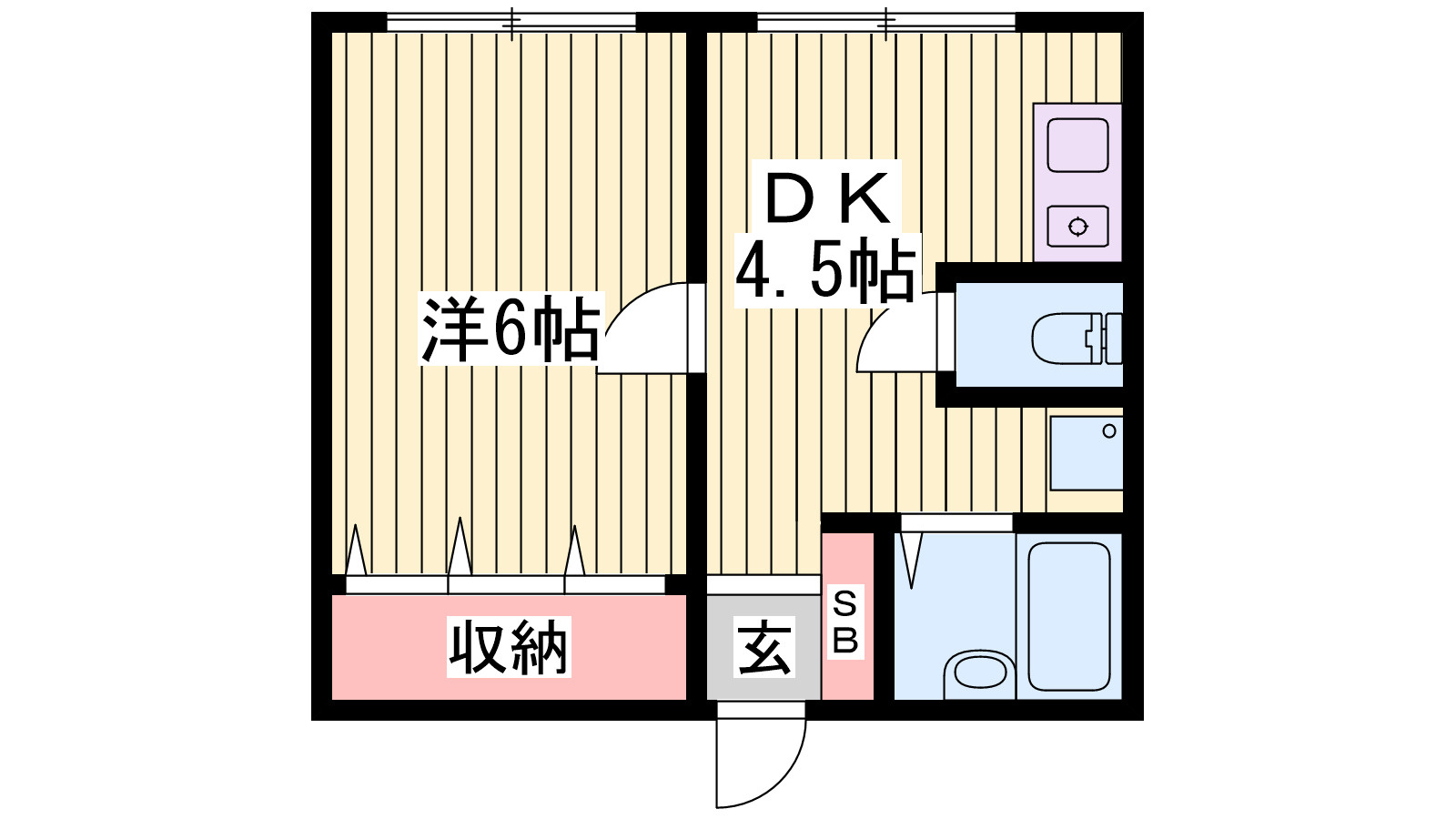 サニーパレス伊川谷の間取り