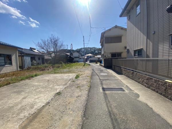 和歌山市松江西3丁目　土地の前面道路含む現地写真