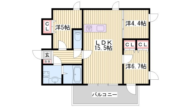 ルークレジデンスNUEVEの間取り