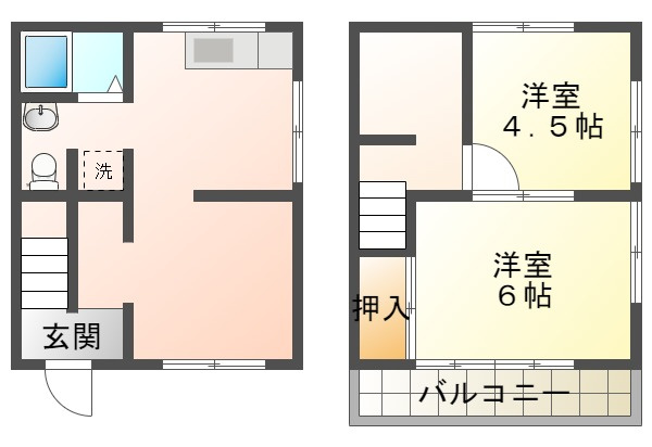 前田号戸建の間取り