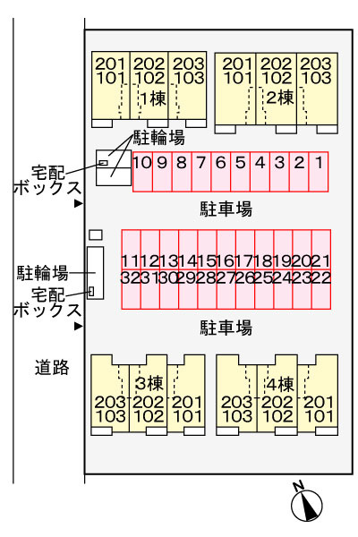 ドゥー・メゾン大網白里Ⅰの区画図