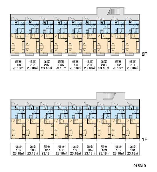 レオパレスセントラル山口Ⅱの区画図|画像3