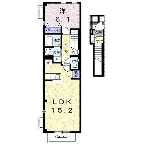 プラタ エム Ⅰの間取り