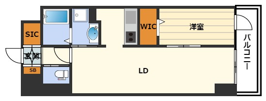 LaSante　梅田北（旧オリーブコート）の間取り